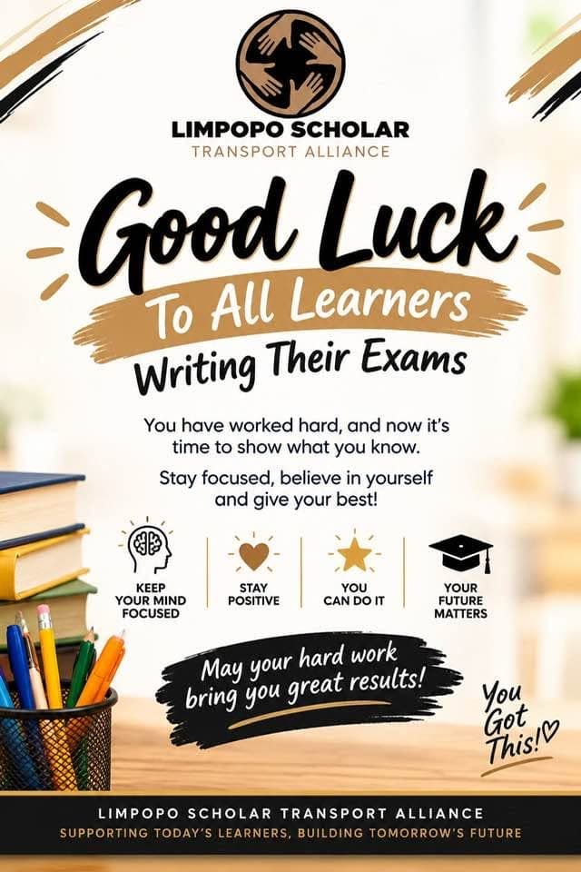 LSTA exam good luck announcement wishing all learners focus, confidence and success